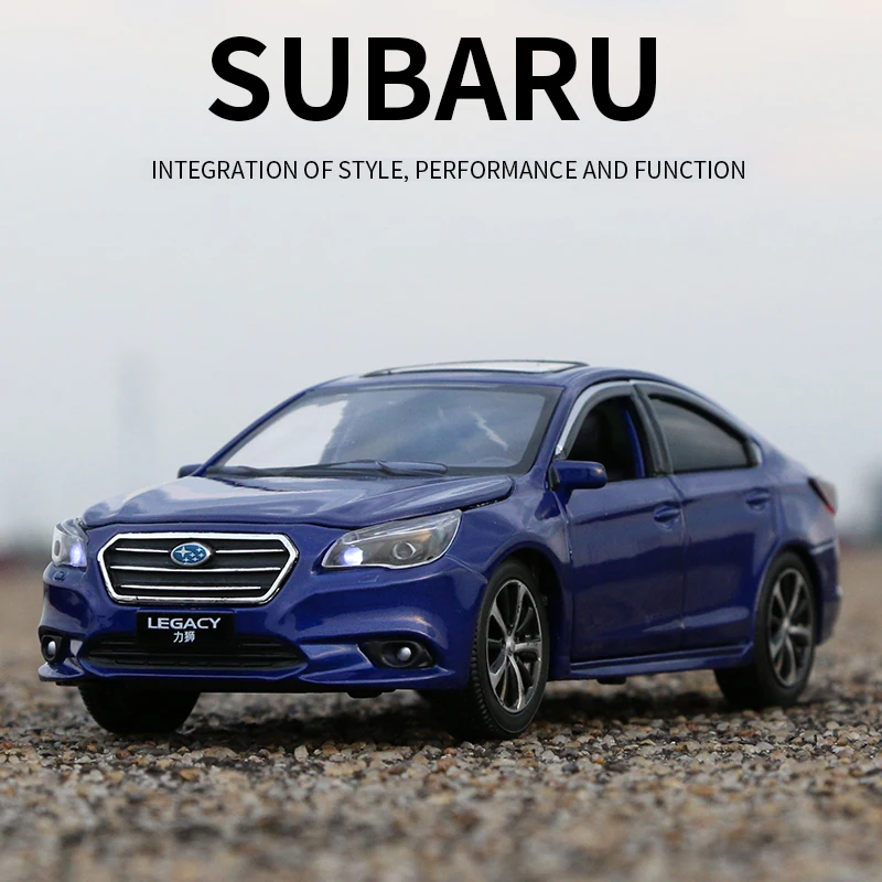

New 1:32 Subaru LEGACY Diecast Model Car Toys With Sound Light Pull Back For Kids Gifts Free Shipping