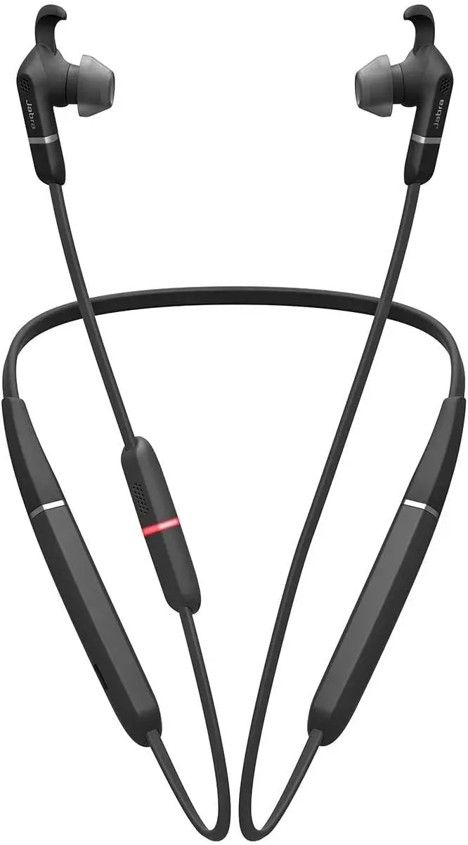 

Jabra Evolve 65e Wireless Neckband Headset, Link 370, MS-Optimized – Bluetooth Headset with up to 13 Hours of Battery Life –