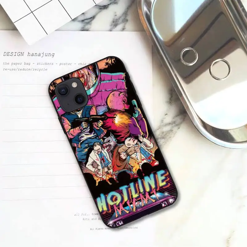 Телефонный чехол Hotline Майами для iPhone 11 12 Mini 13 Pro XS Max X 8 7 6s Plus 5 SE XR | Мобильные