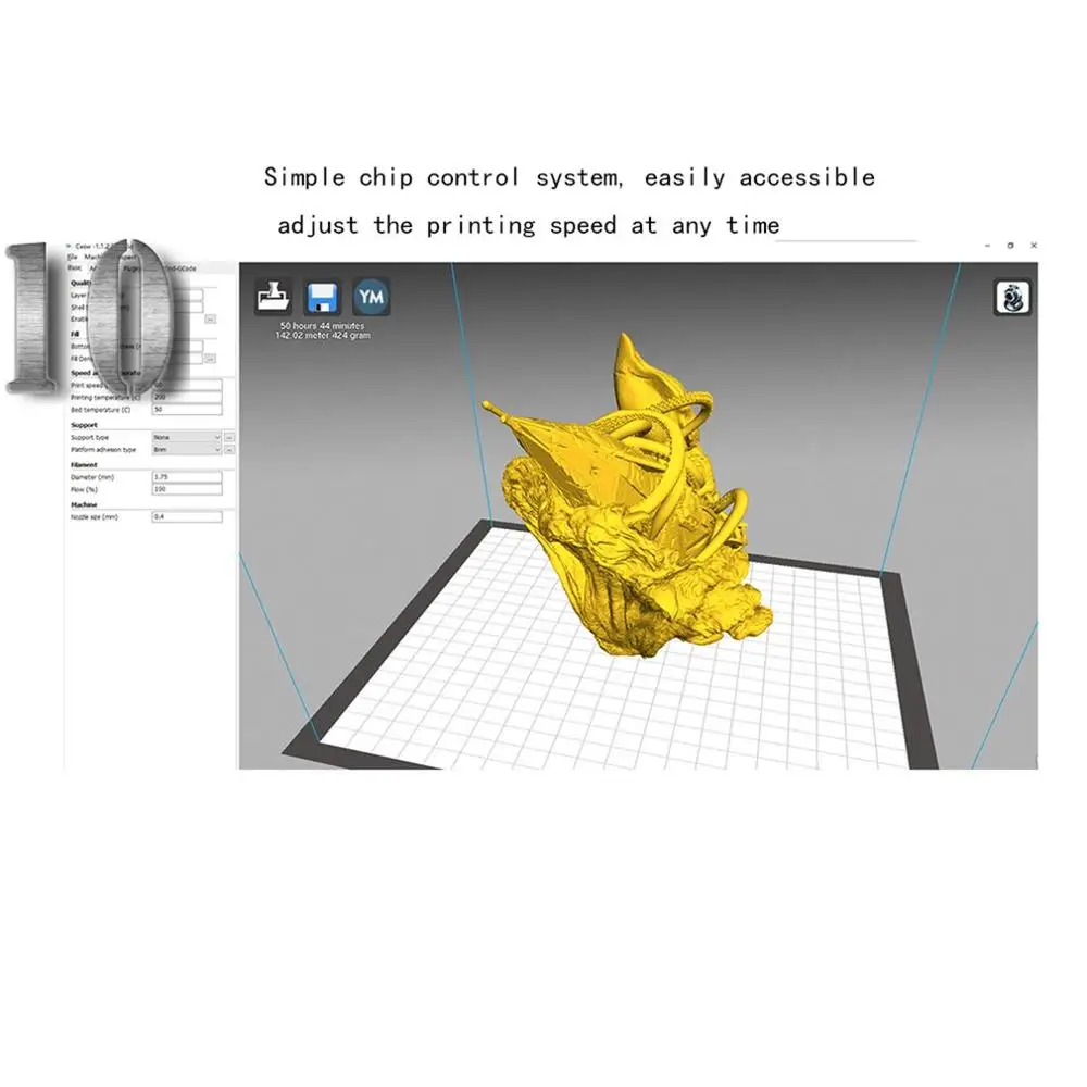 Ender-2 3d Принтер шкив версия линейная направляющая DIY комплект 3D печатная машина большой размер металлический принтер с нитью