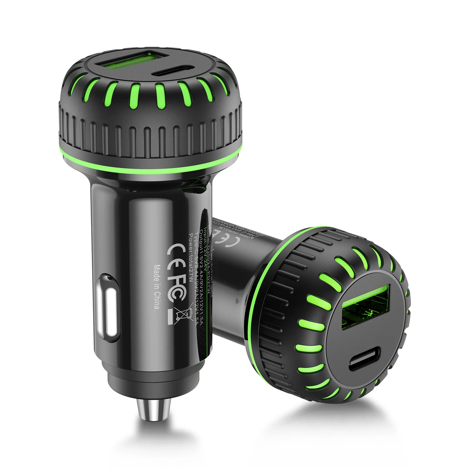QC 3 0 быстрое зарядное устройство для автомобиля 1 USB выход Тип C вход телефона huawei
