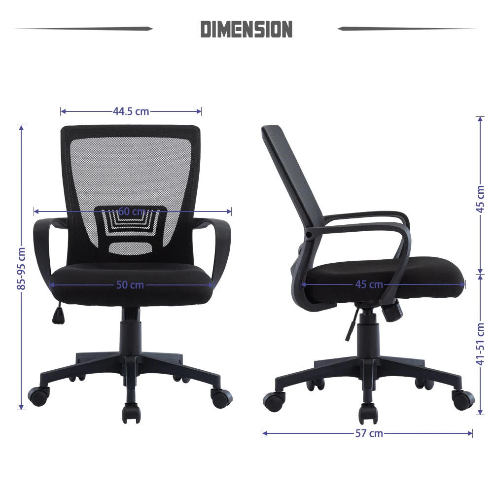 STMENG 818 Офисное кресло Кресло из сетки Вращающийся на 360 ° регулируемый по высоте