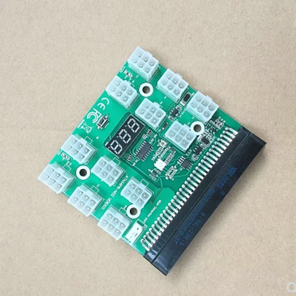 6pin Майнинг для HP PSU GPU Ethereum детали коммутационной платы со светодиодным дисплеем