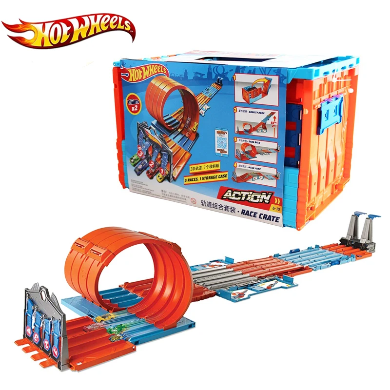 Hotwheels автомобильный трек детская игрушка 2019 Новое поступление мульти Забавный