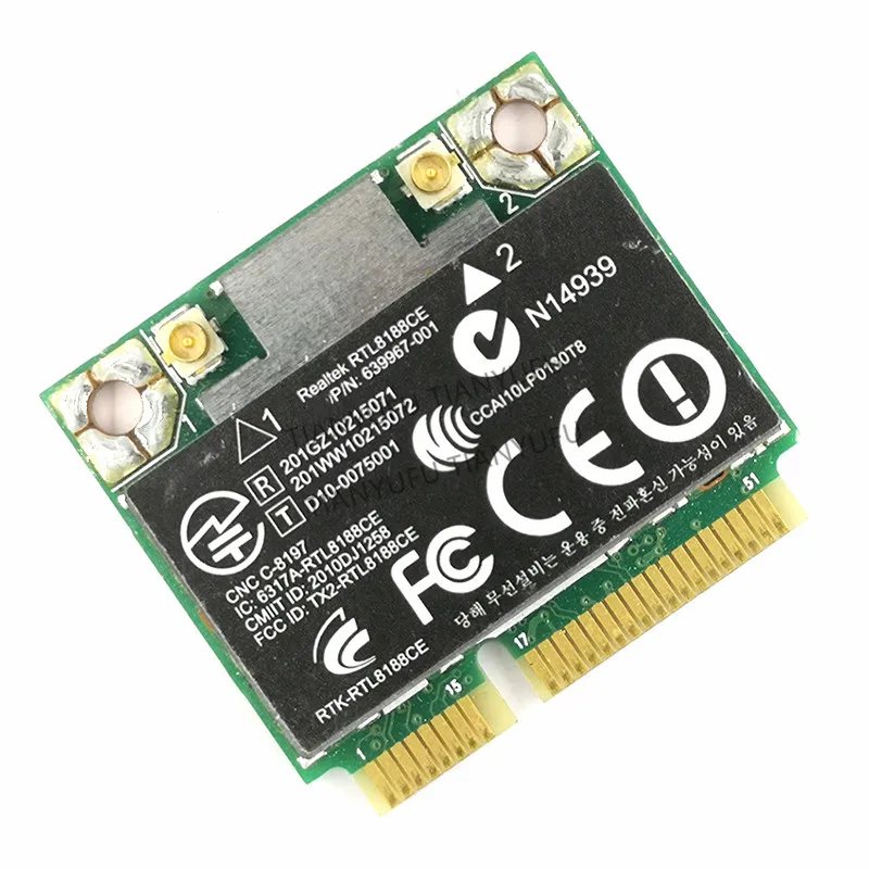 Realtek RTL8188CE 640926-001 аккумулятор большой емкости 150 Мбит/с ноутбук беспроводной