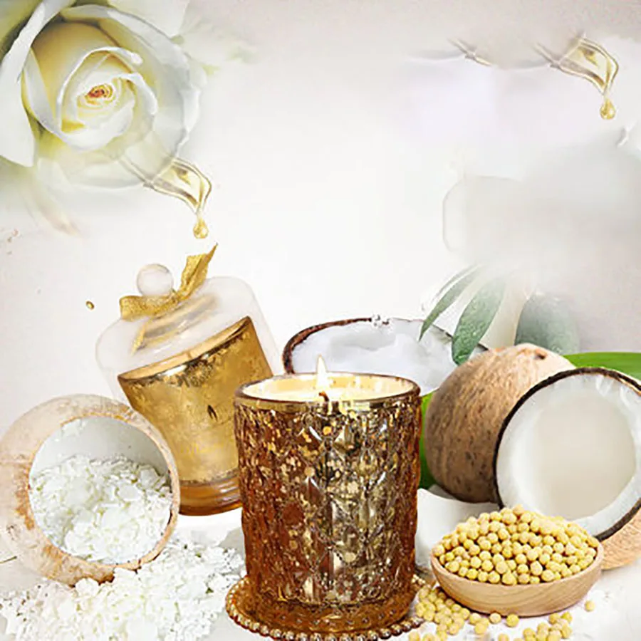 Масляные золотые свадебные поддельные свечи романтический подарок бездымные