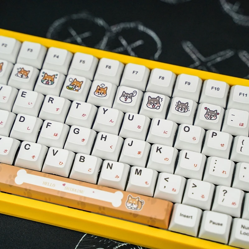 

Shiba Lnu XDA Keycap PBT Sublimation Ball Cap Compatible: GH60, GK61, GK64, XD60 GH6064/68/96/87/104/108