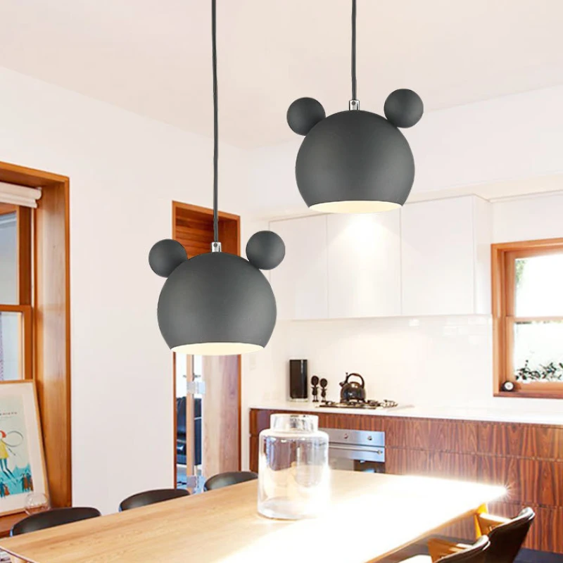 

Nordic Modern Pendant Light Macaro Indoor cute Led metal hanging light dining room loft cafe Bedroom Home kid's room