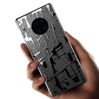 3D карбоновая пленка с прозрачным рисунком, пленка для телефона, наклейка на заднюю панель для HUAWEI mate 30 Pro mate 20X P30 Pro P20, наклейка на заднюю панель