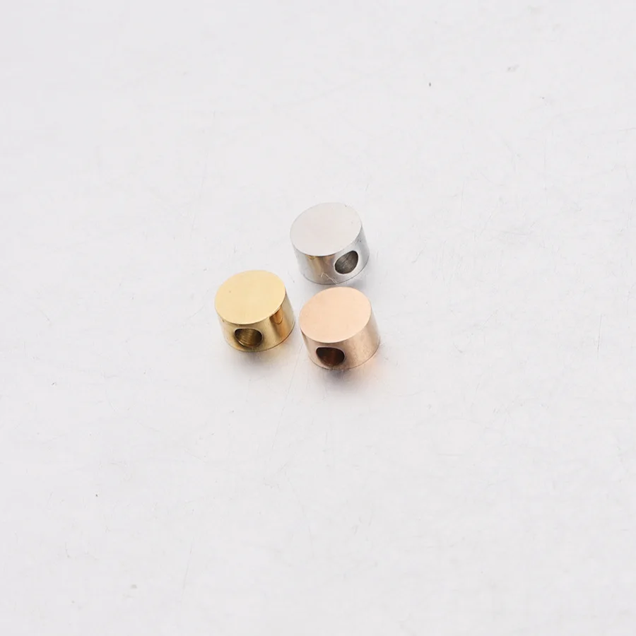 

5pcs 5/8mm Mirror Polished Round Bead Spacer Bead Small Hole Ball Stainless Steel for Necklace/bracelet DIY Jewelry Making Women