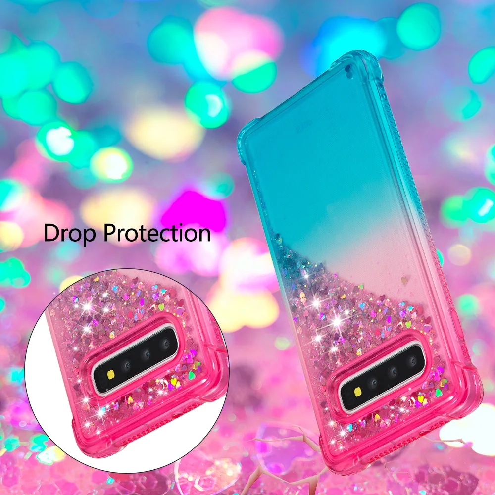Soft TPU Case for Galaxy S20 Ultra Note 10 Plus S10 Lite A01 A21 A51 A71 A81 A91 A7 A9 2018 Phone Cover Gradient Quicksand Shell | Мобильные