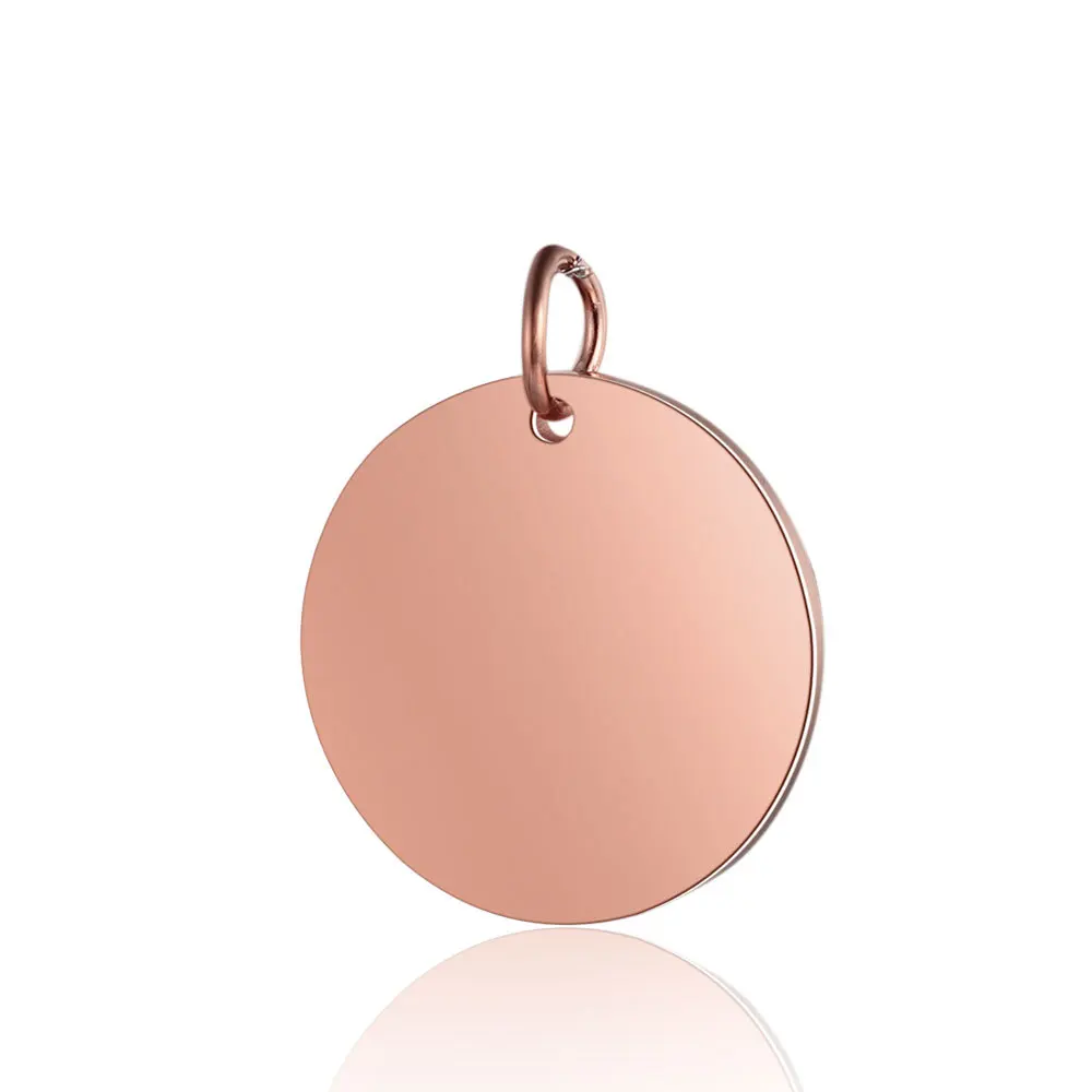 Зеркальный лак из нержавеющей стали круглая подвеска 22 мм пустая планка