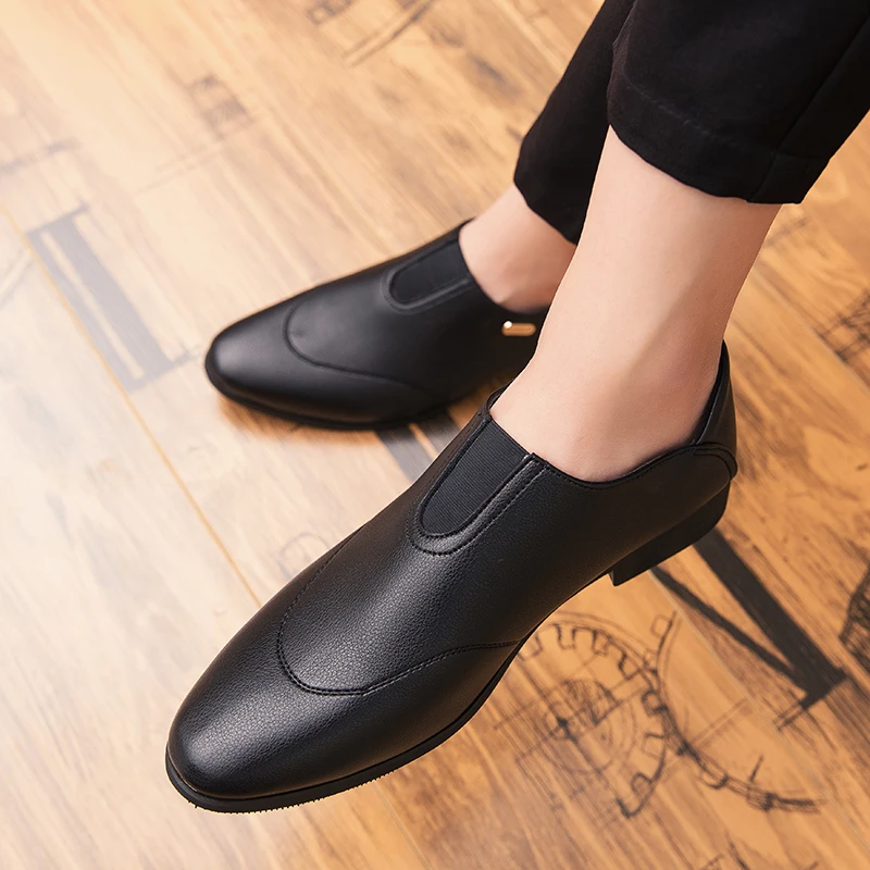 Мужские туфли для торжественного случая с острым носком Туфли под платье Обувь