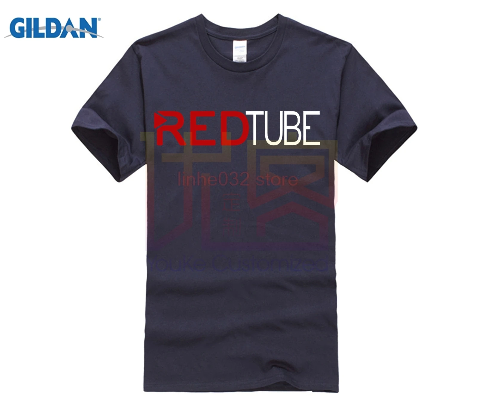 2018 Повседневная модная мужская футболка с логотипом RedTube хлопковые мужские топы