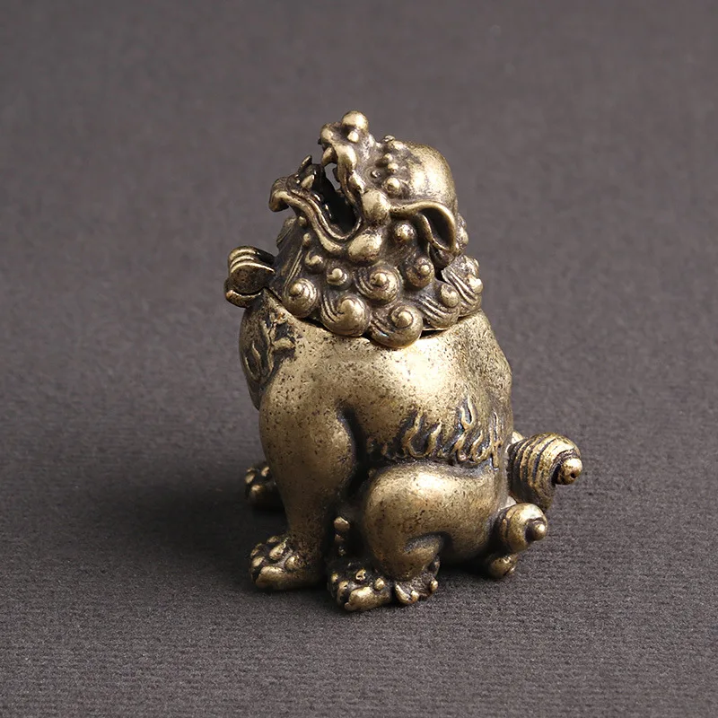Фэн-шуй Pixiu в винтажном китайском стиле медная бронзовая курильница для