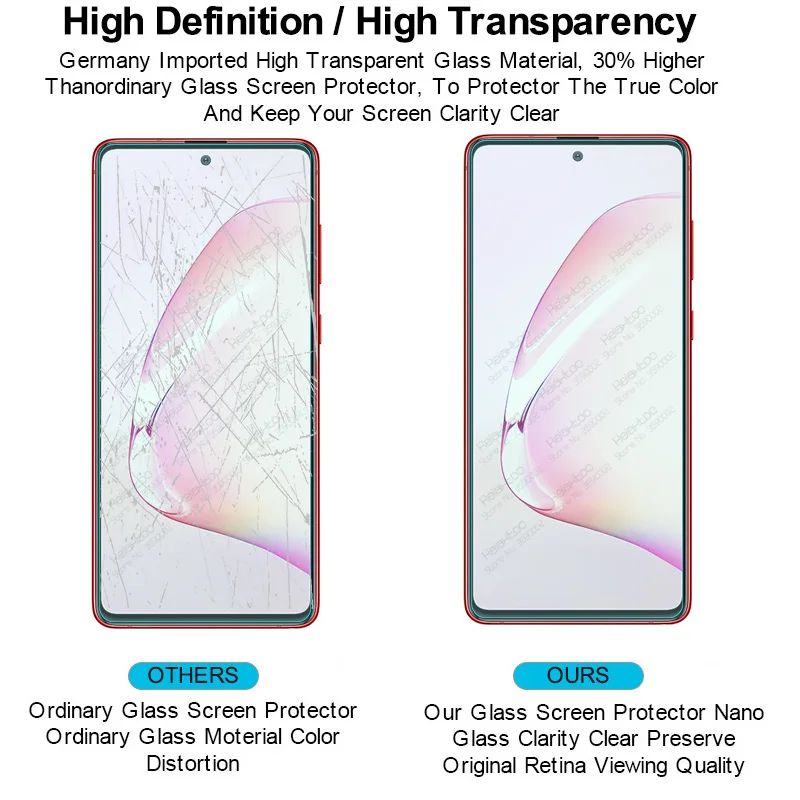 Защитное стекло для экрана и объектива камеры 2 в 1 samsung galaxy note 10 lite note10 light N770F 6 7