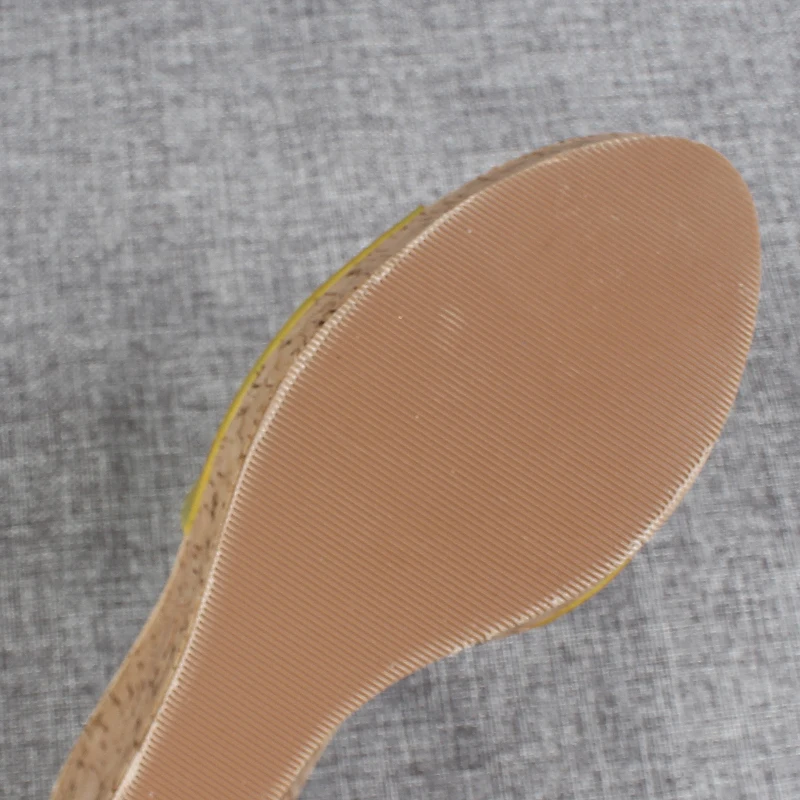 

Female Sandal Clogs Wedge Open Toe Block Heels 2021 Summer Pvc Shoes Espadrilles Platform Buckle Strap Girls Peep Chunky Fashion