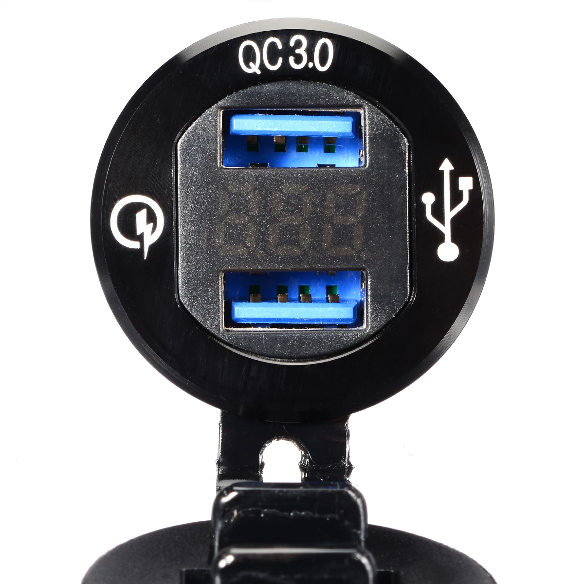 1 шт. синий светодиодный адаптер зарядного устройства с двойным USB для Мотоцикла