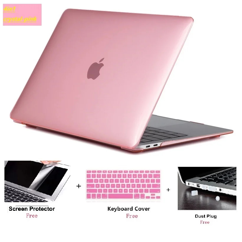 Новый прозрачный чехол для ноутбука + клавиатуры пленка экрана пылезащитный Apple