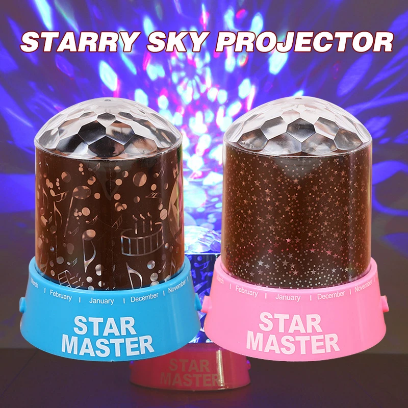 

New Year's Garland Starry Sky LED Lamp Creative Color Projector Star Christmas Luminaria Lights Decorations Room Lights Decor