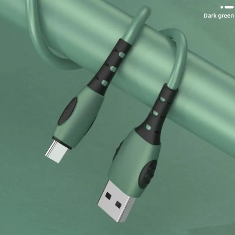 

3A Type-c Data Cable Micro USB Cable Fast Charging Data Cord For Samsung Android Quick Charger Wire Liquid Soft Silicone