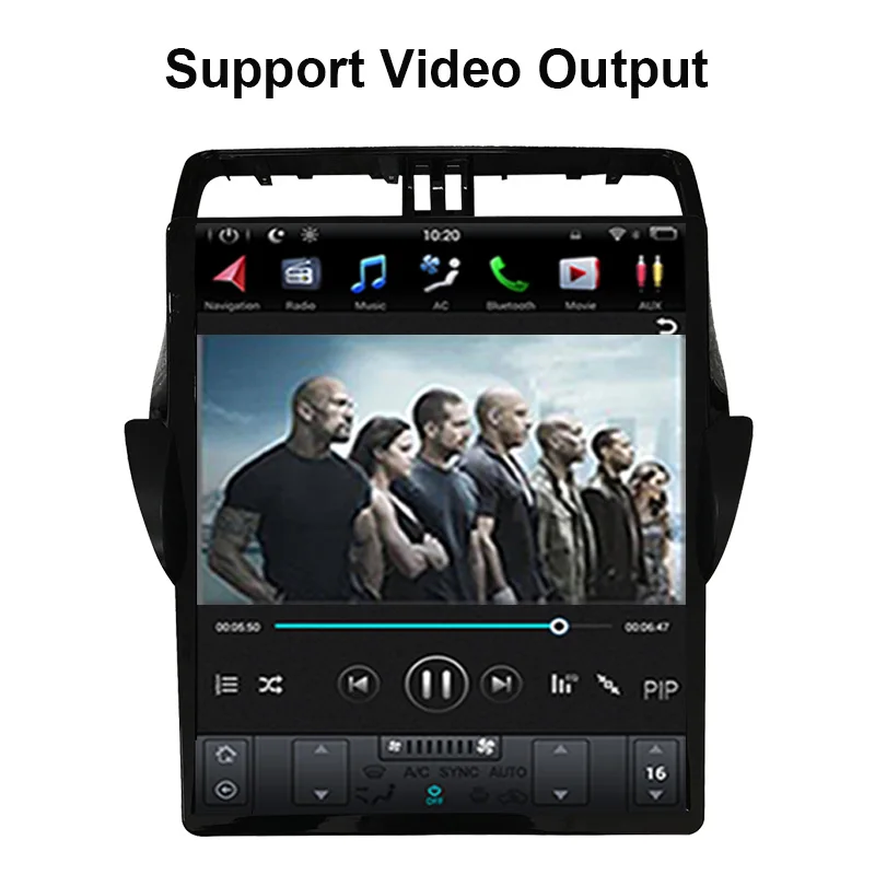 Автомобильный мультимедийный плеер экран в стиле Tesla Android 9 0 GPS-навигация для TOYOTA