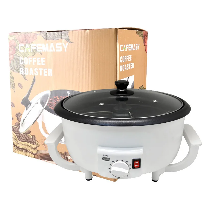 

1200W Electric Household Coffee Roaster Coffee Bean Roaster Non-stick Coating Roasting Tool Household Grain Drying
