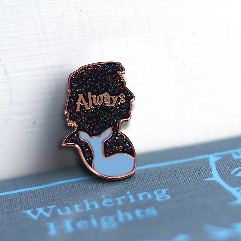 Значок с эмалью всегда Блестящий самый храбрый человек Северус Снейп | Украшения