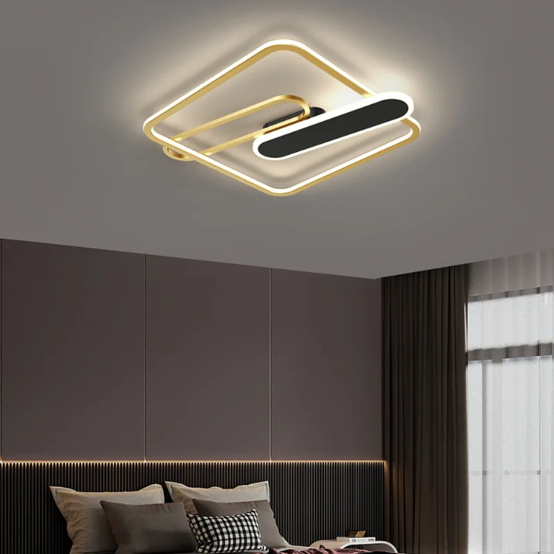 구매 새로운 현대 거실 램프 철 아트 홈 북유럽 미니멀 크리 에이 티브 따뜻한 책 룸 램프 마스터 침실 천장 조명