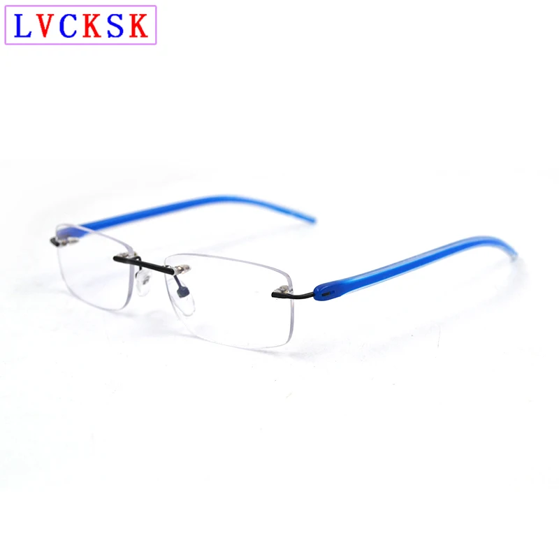 Blue Light Blocking Myopia Glasses for Women Men Rimless Nearsighted Eyeglasses Students Computer Sight Protective N5 | Аксессуары для