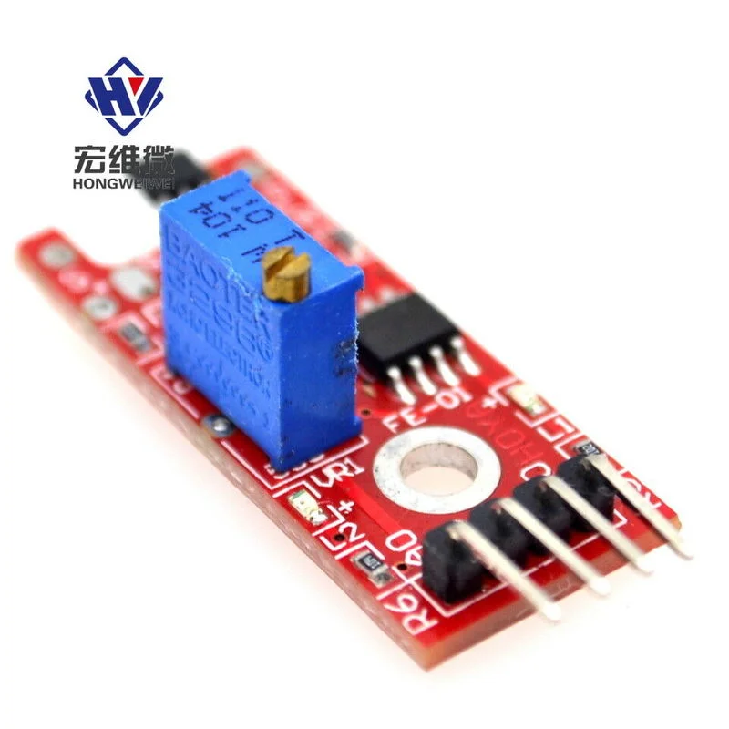 KY-024 4 Pin Linear Magnetic Hall Sensor Board Switch Speed Counting Hall Sensors Module for Arduino Accessories DIY Starter KIT