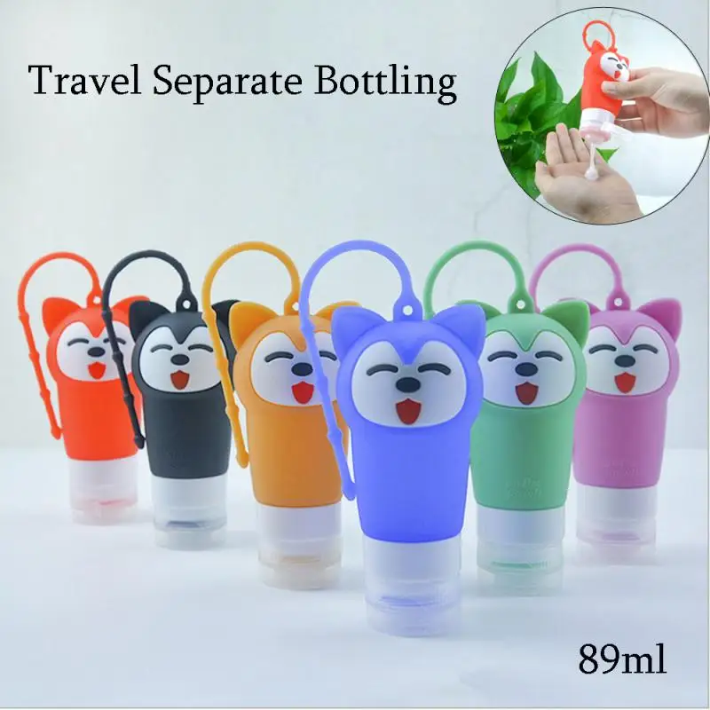 89 мл мультфильм силикагель пустая бутылка путешествия Sub розлива застежка для