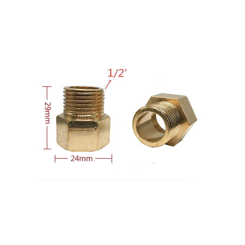 1 шт. женский 1/2 "до 1/2" Мужской Латунный резьбовой соединитель для ремонта