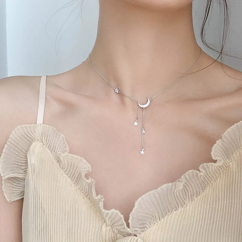 Ожерелье женское из серебра 925 пробы с кисточками | Украшения и аксессуары