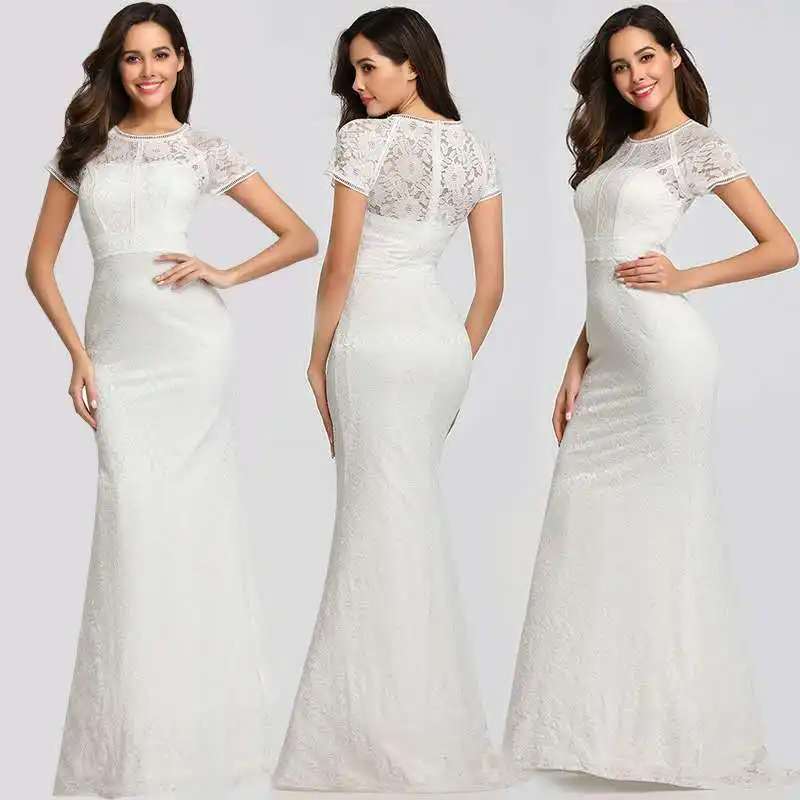 

Free Shipping New Arrival Glamorous Full Lace Appliques A-Line Wedding Dress