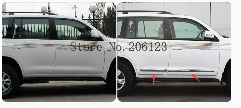 Хромированный корпус автомобиля боковая дверь аксессуары для отделки 2008 2018