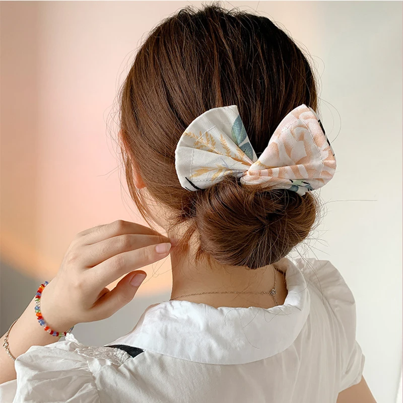 

Women Headband Bowknot New Plate Hair Ball Head Print Hair Bands headdress Hair Accessories