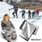 Одеяло 160*210 см, устойчивое к разрыву, ветрозащитное, солнцезащитное, теплоизоляционное одеяло для активного отдыха, пешего туризма, оказания первой помощи