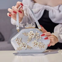 womens bag crystal evening clutch purse luxury design pearl party dinner evening bags