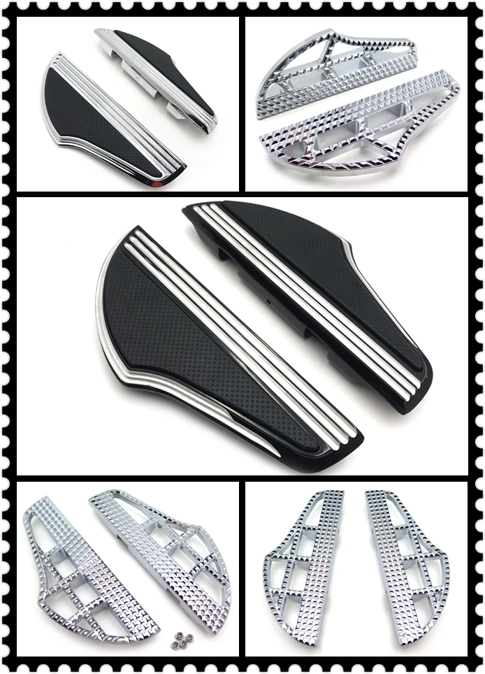 Передние Подножки для водителя Напольная доска Harley 06 17 Dyna Touring RoadKing Tri Street Glide FLHR FLHX