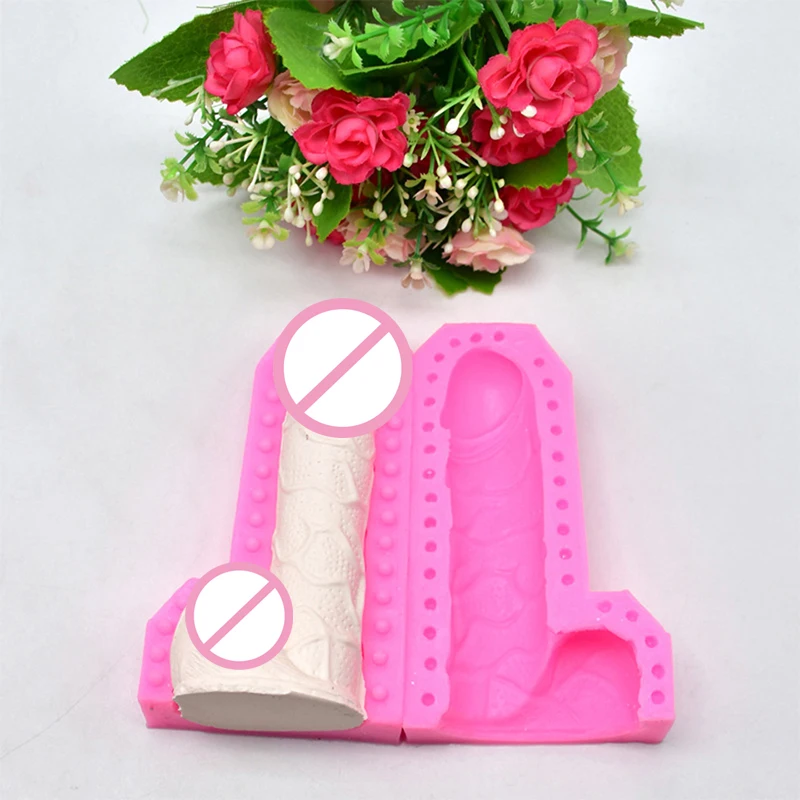 Для мужчин в форме пениса Силиконовые формы 3D форма для мыла шоколад смола гипс