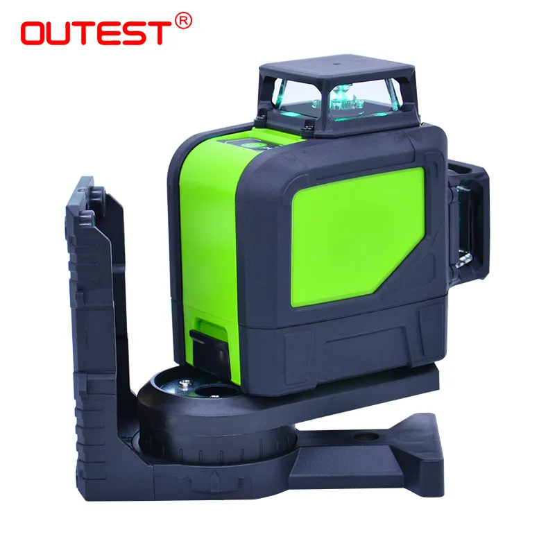 OUTEST 8 линейный лазерный уровень самонивелирующийся с красным/зеленым лучом охват