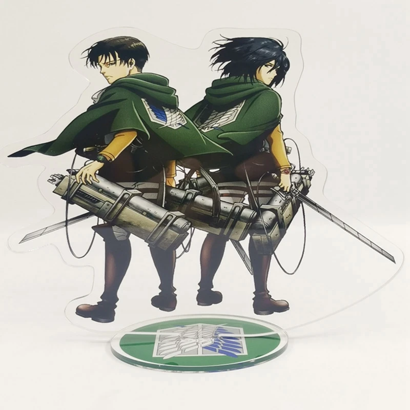 

Attack on Titan Anime Figure Acrylic Stand Model Toy Levi Ackerman Action Figures Decoration Anime Lovers Birthday Collcet Gifts