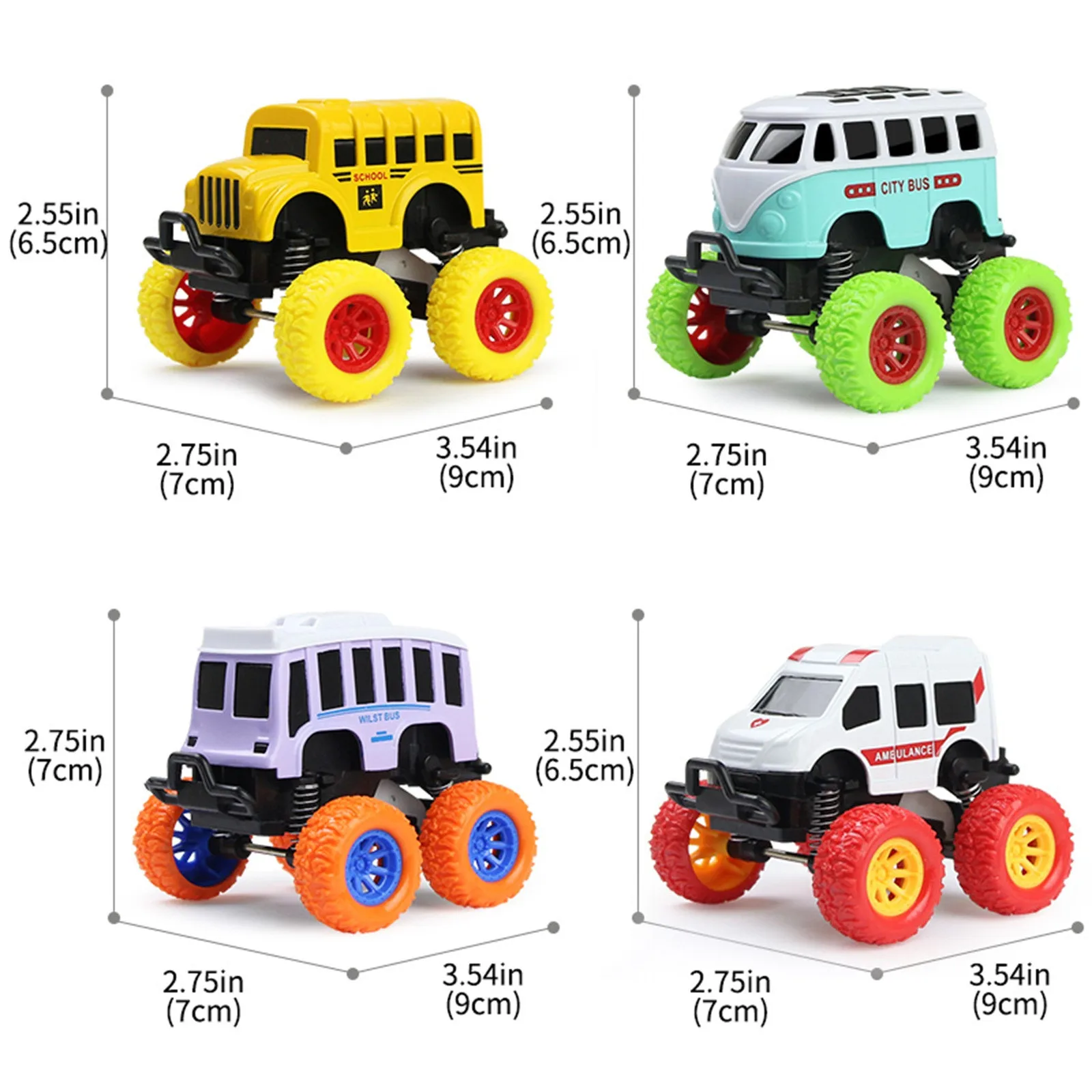 

12 Styles Pull-Back Urban Shockproof Off-Road Vehicles Alloy Iner-tia Car Kids Birthday Christmas Toy for Boys Girls Children