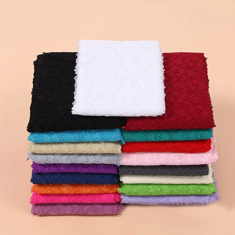 2 метра/Лот 16 см эластичная кружевная ткань черный белый бежевый бордовый Синий