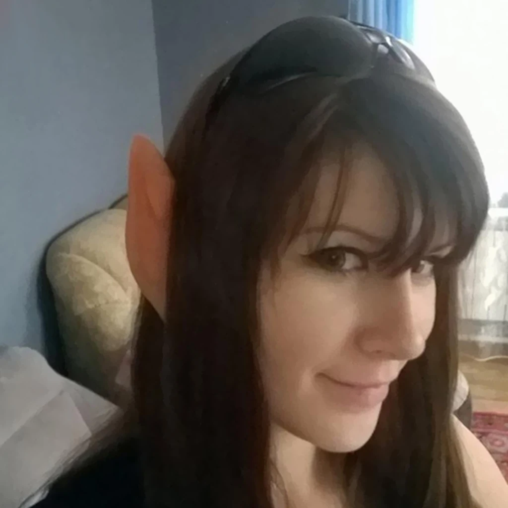 

1 Pair Halloween Props Ears Decoration Pointed Fairy Elf Cosplay Ear Tips