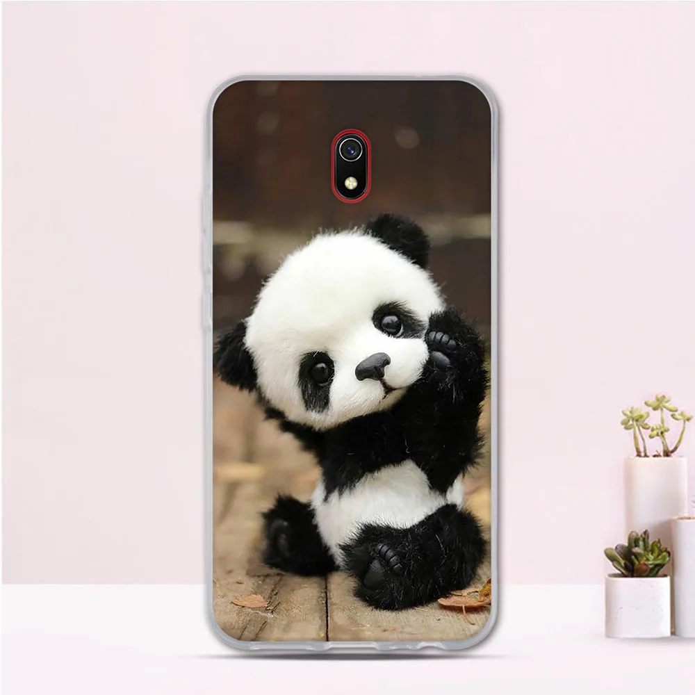 Чехол для телефона Xiaomi Redmi 8A силиконовый прозрачный мягкий ТПУ чехол задней