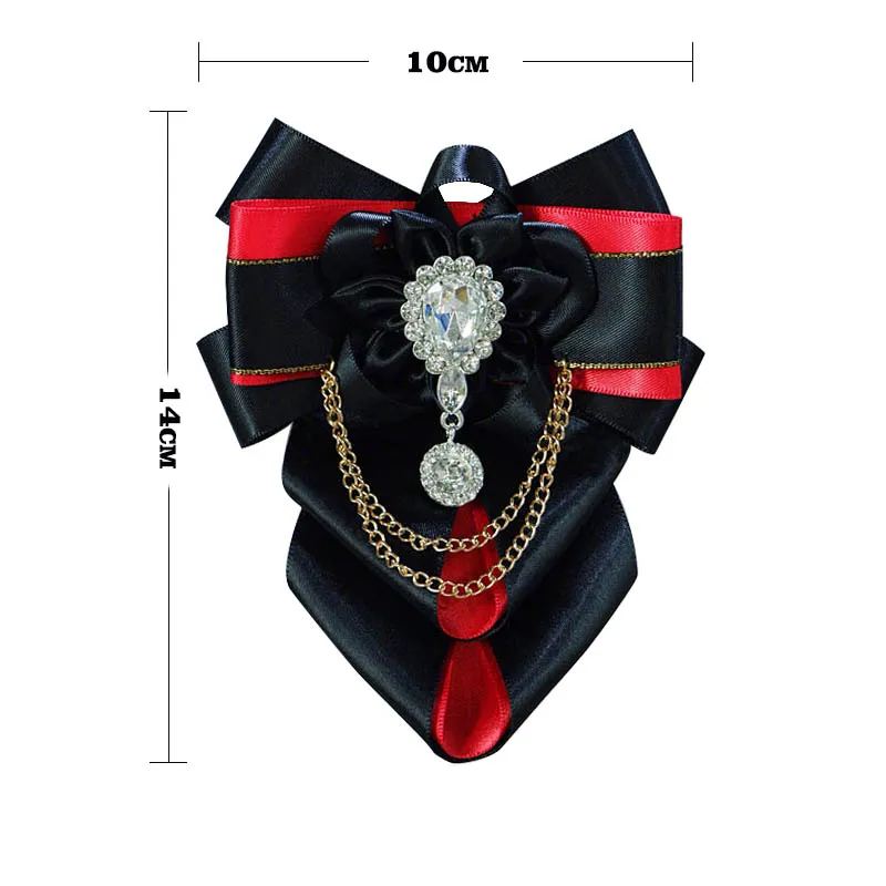 New Original Design Bow Tie Crystal Handmade Jewelry Business Banquet Bowtie High-end British Korean Men's Wedding Accessories