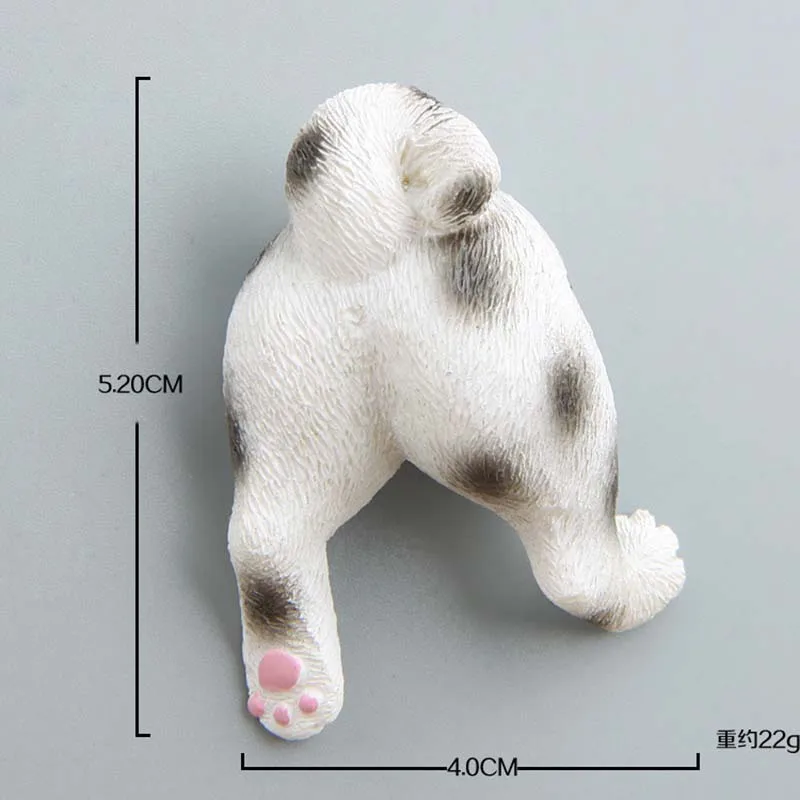 Cute Dogs Puppy Butt Figures Model Toys Creative Animal Fridge Magnets Figurines Refrigerator Pastes Home Decoration Kids Gifts | Игрушки и