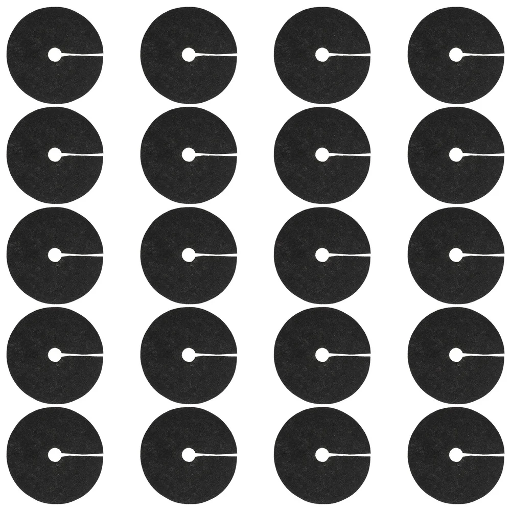 

20pcs Weeding Cloth Non-Woven Gardening Biodegradable Weed Control Fabric Ground Cover Agriculture Orchard Weeding Cloth (Black,